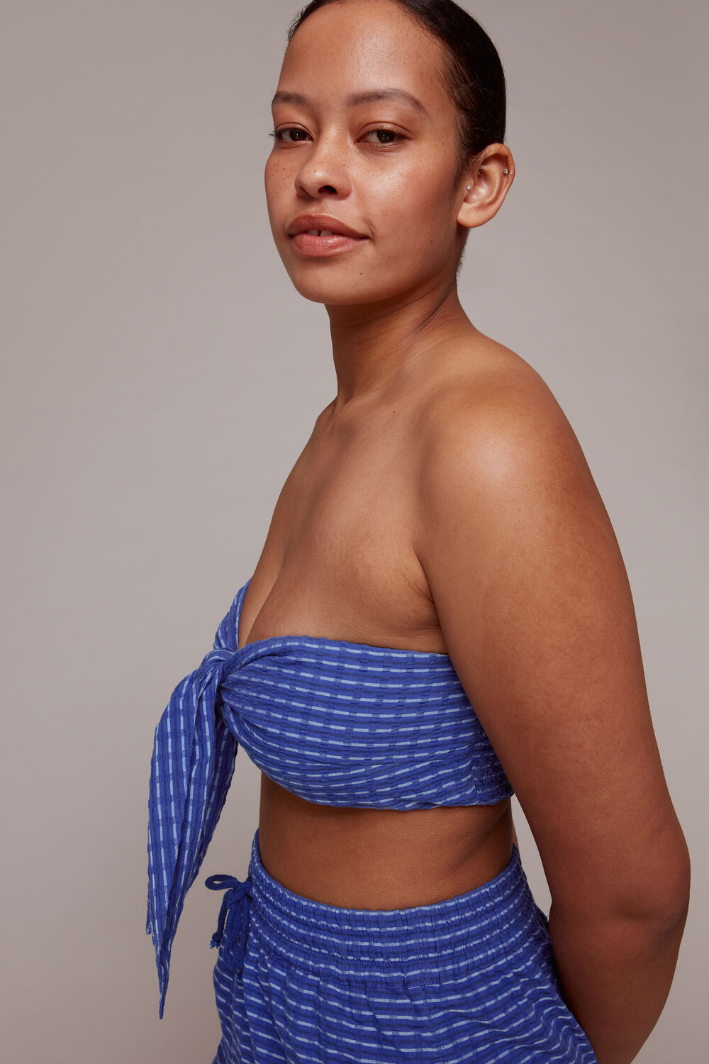 Astrid Tie Front Beach Top