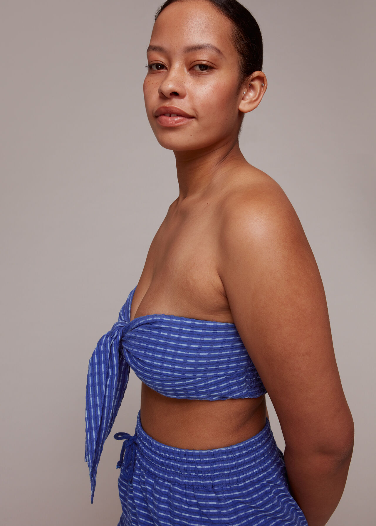 Astrid Tie Front Beach Top