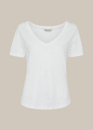 Sophie V Neck Cotton Tshirt