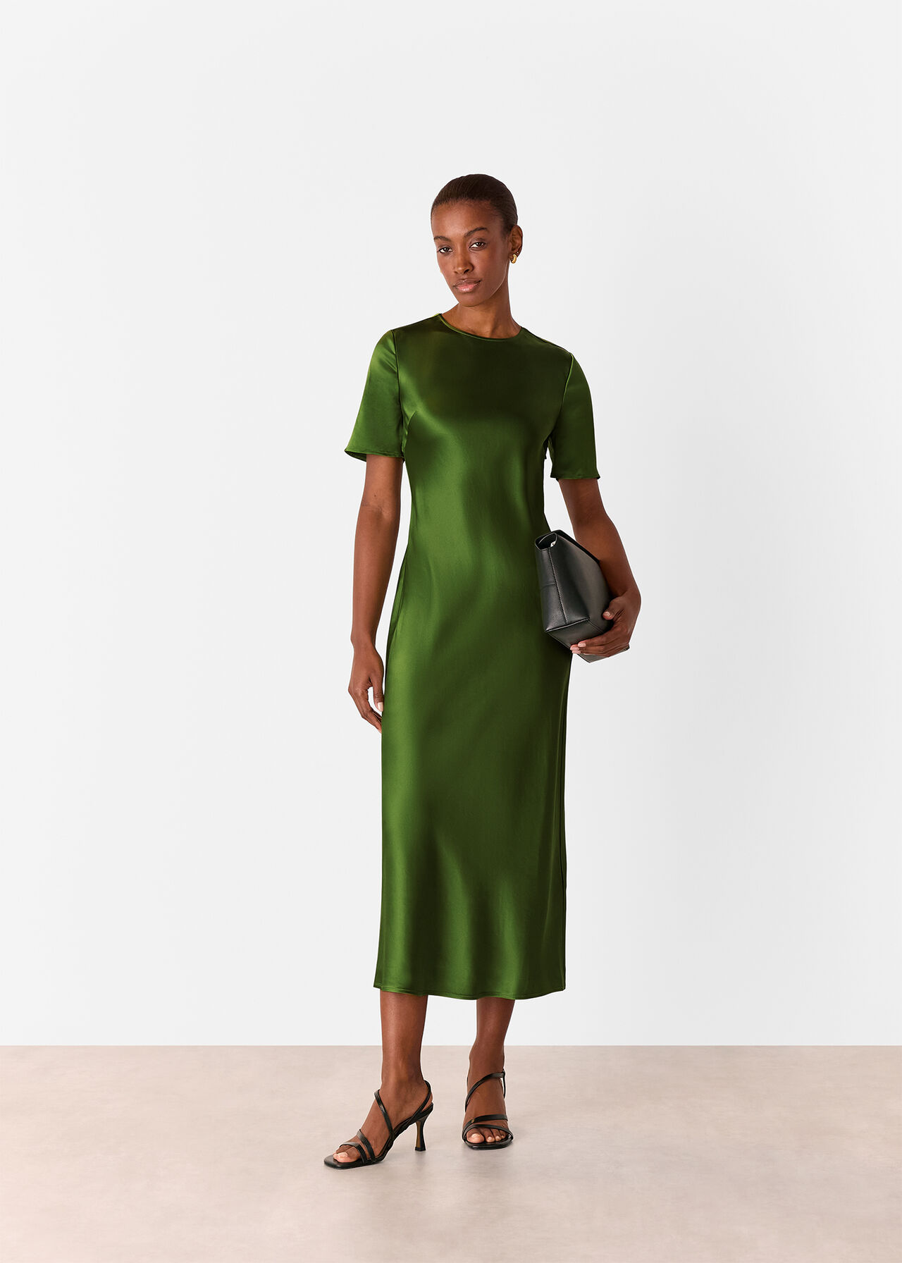 Avery Satin Twist Dress