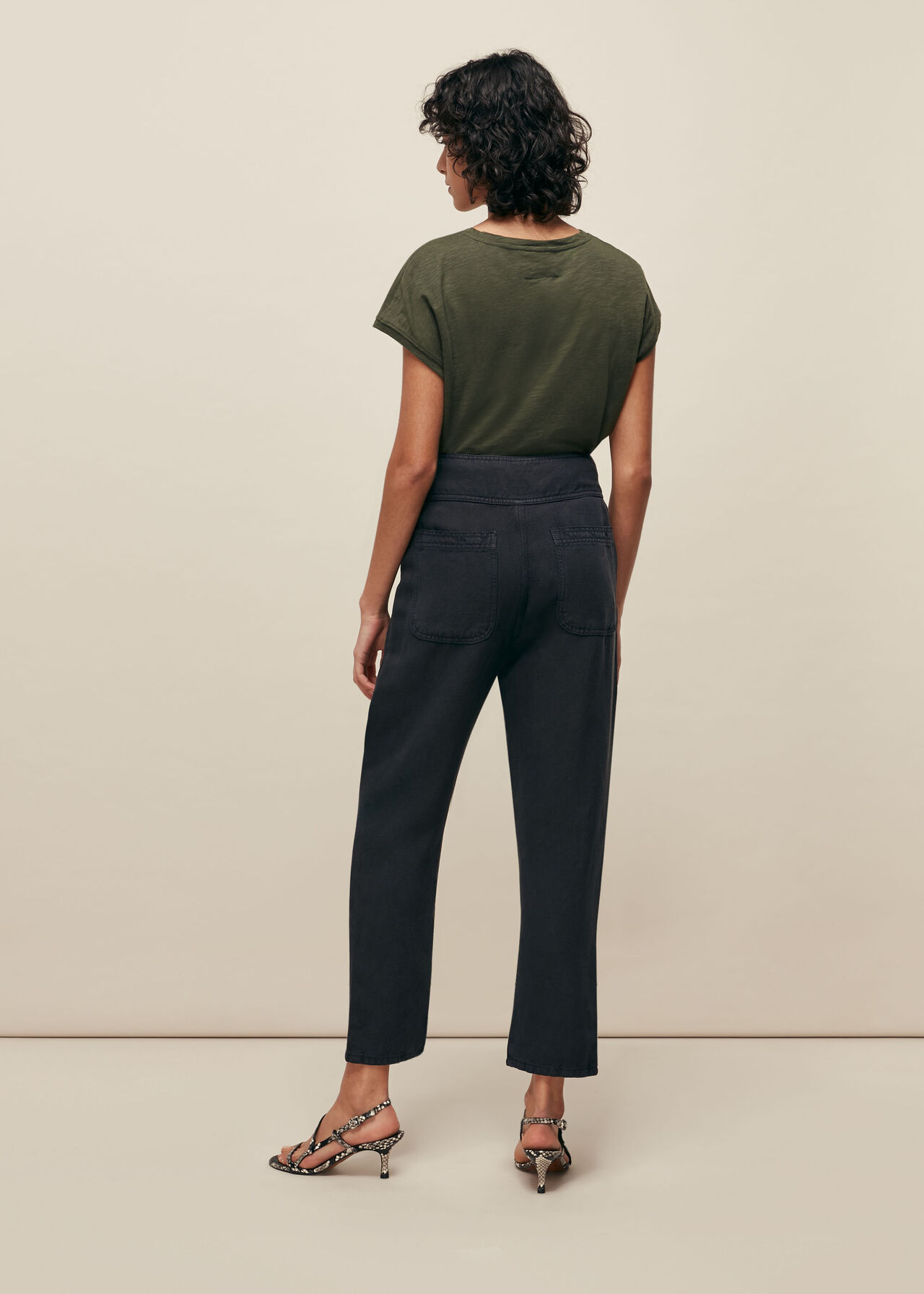 Tia Relaxed Trouser Black