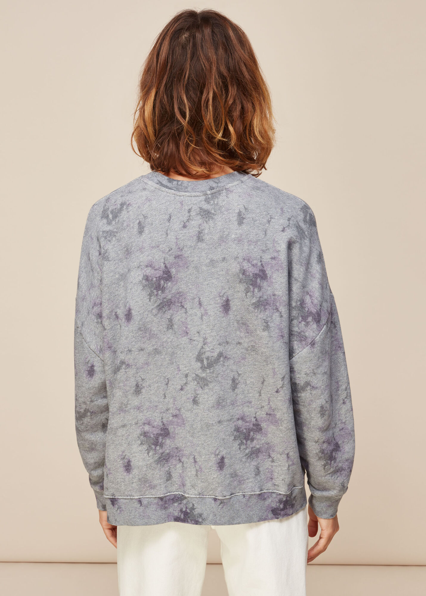 Grey/Multi Tie Dye Sweatshirt WHISTLES