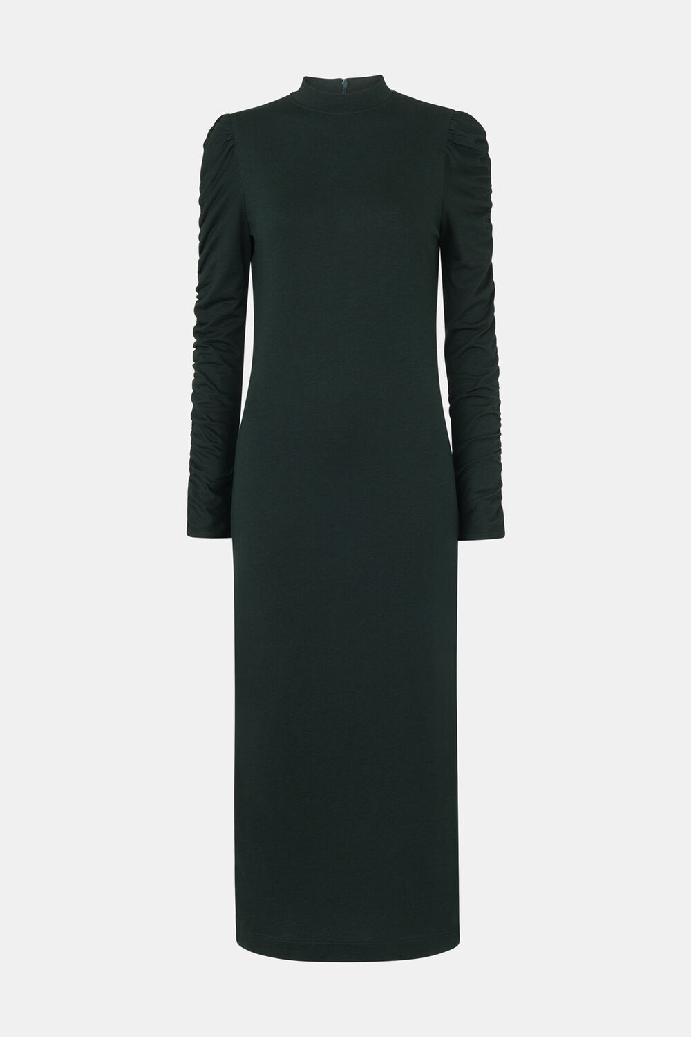 Ruched Sleeve Jersey Dress