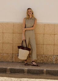 Ellis Western Linen Jumpsuit