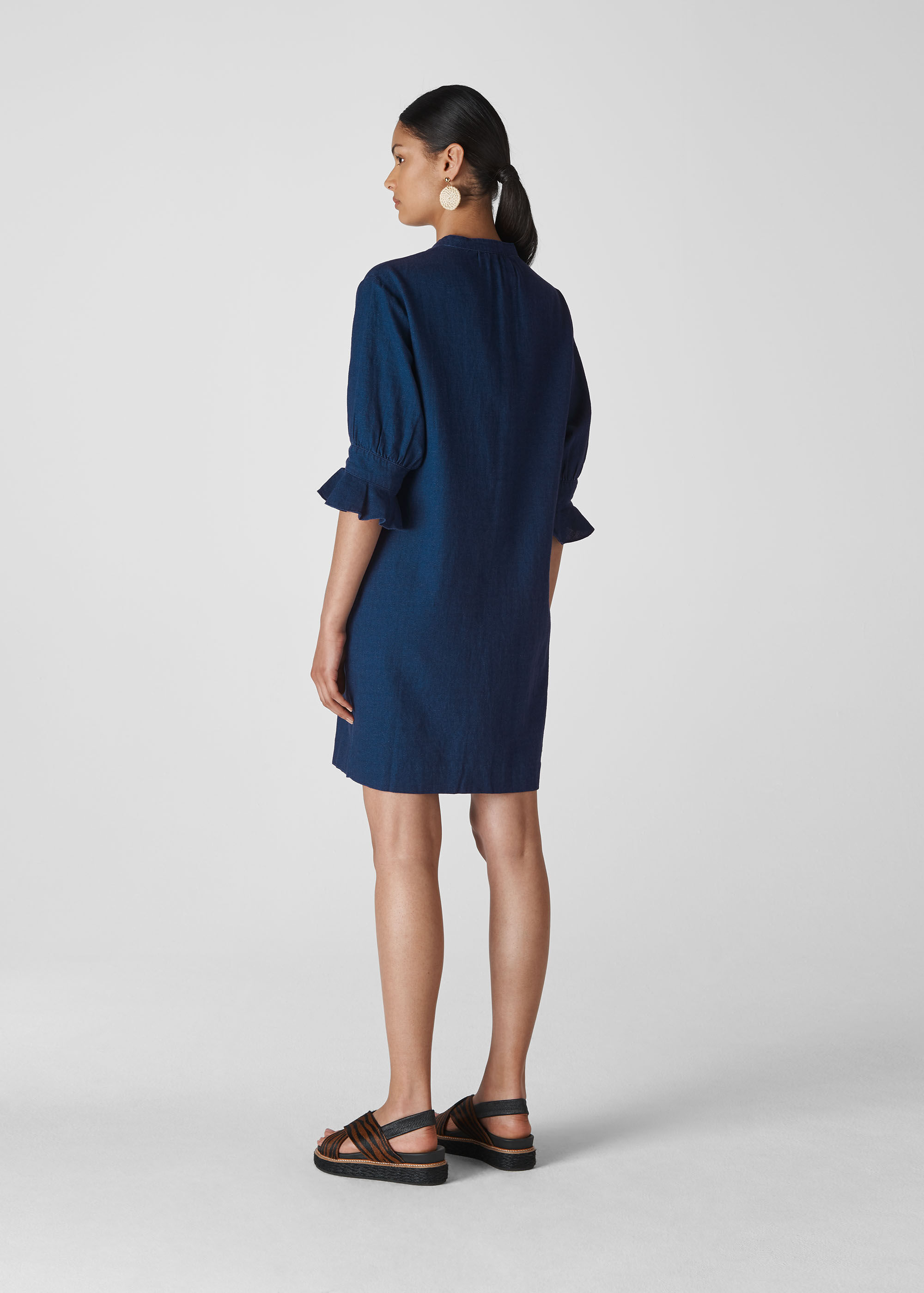 Whistles sonia denim dress discount