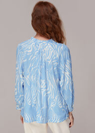Tiger Print Blouse