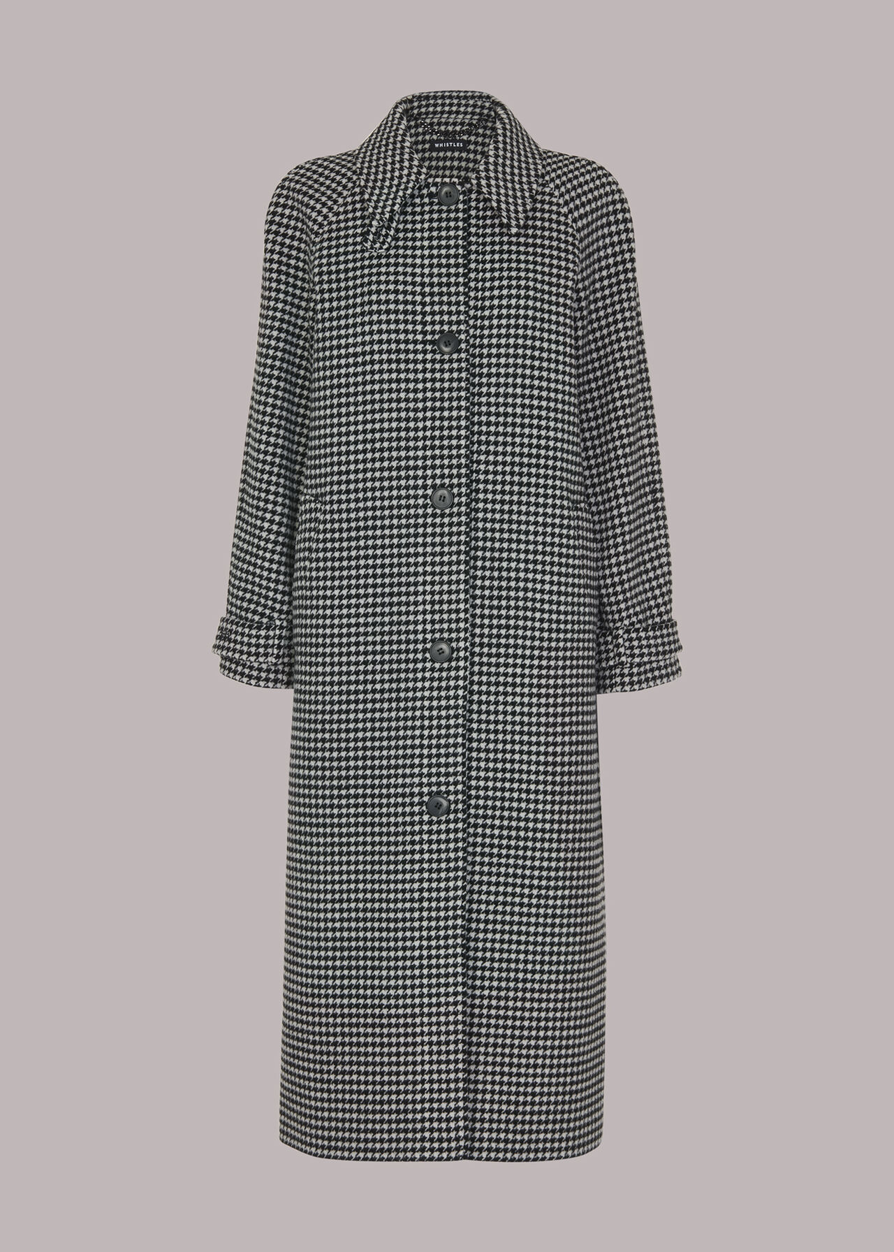 Isobel Wool Dogtooth Car Coat
