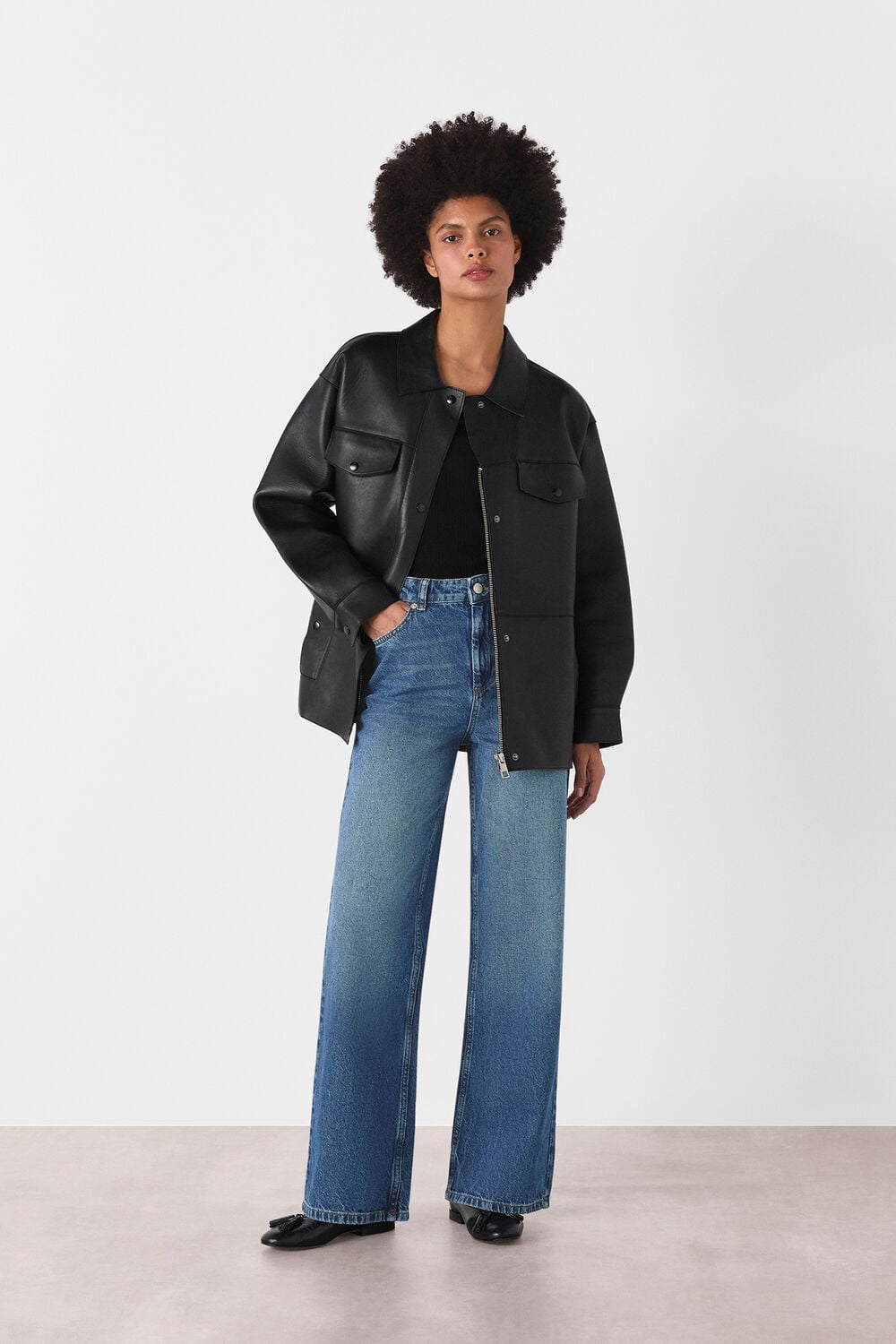 Denim Straight Full Length Jean