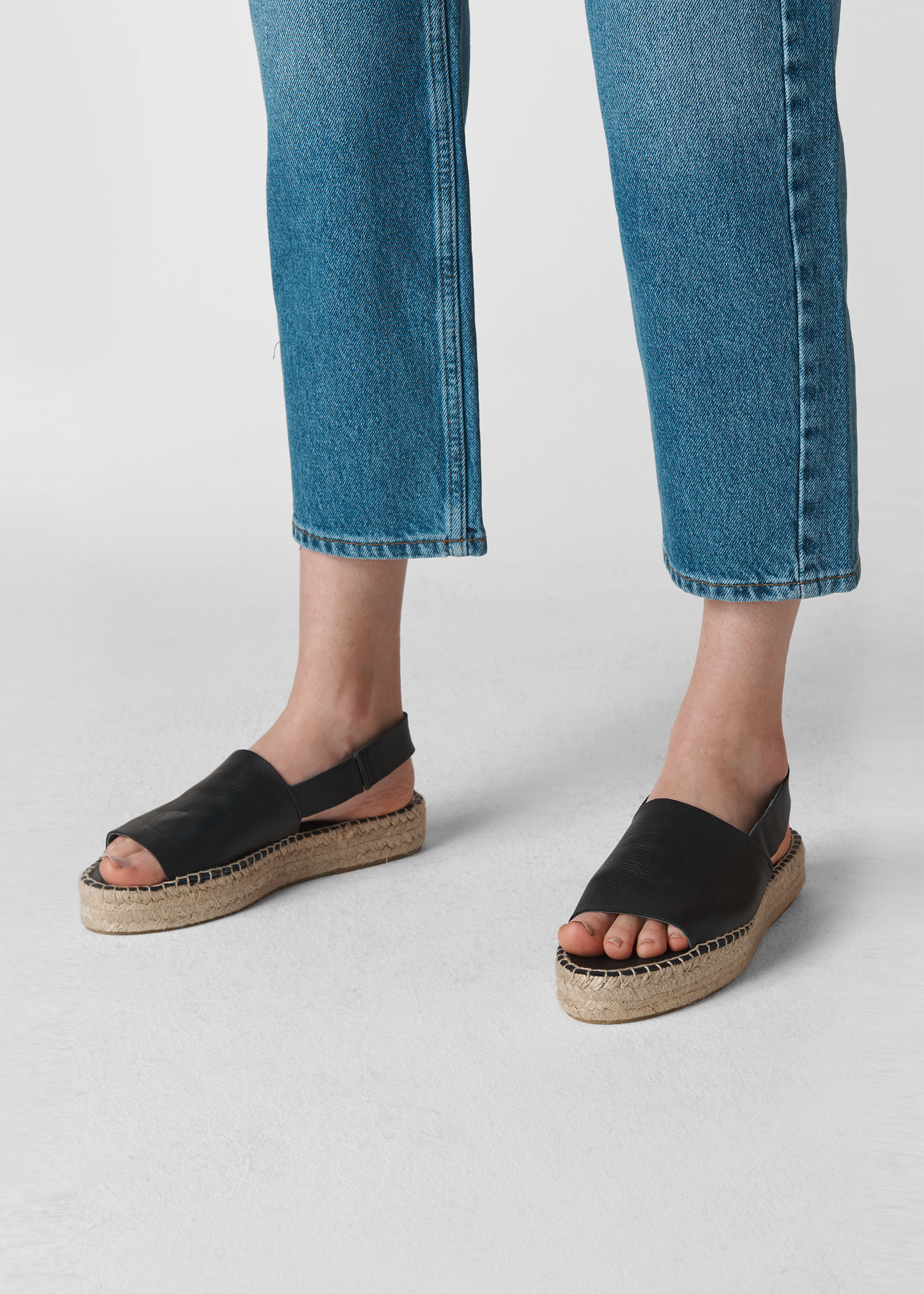 Black slingback espadrilles 2025