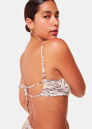 The Longing Wave Print Bikini Top