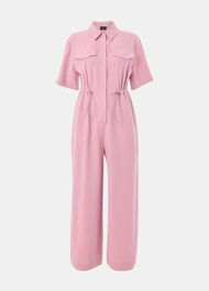 Short Sleeved Utility Jumpsuit