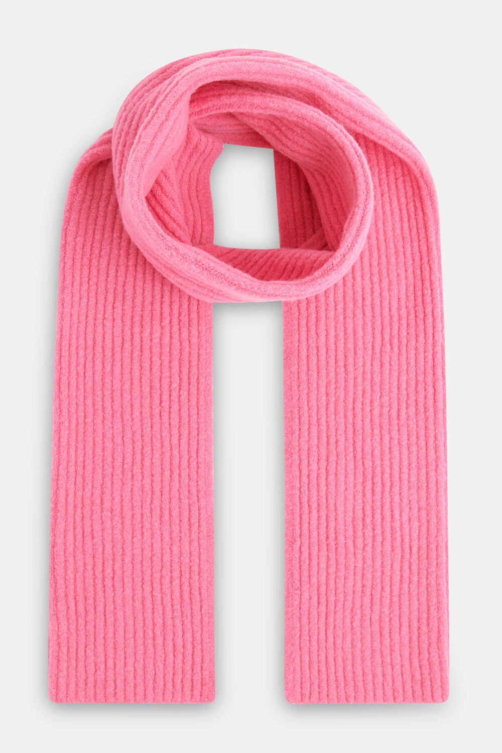 Wool Mix Rib Scarf
