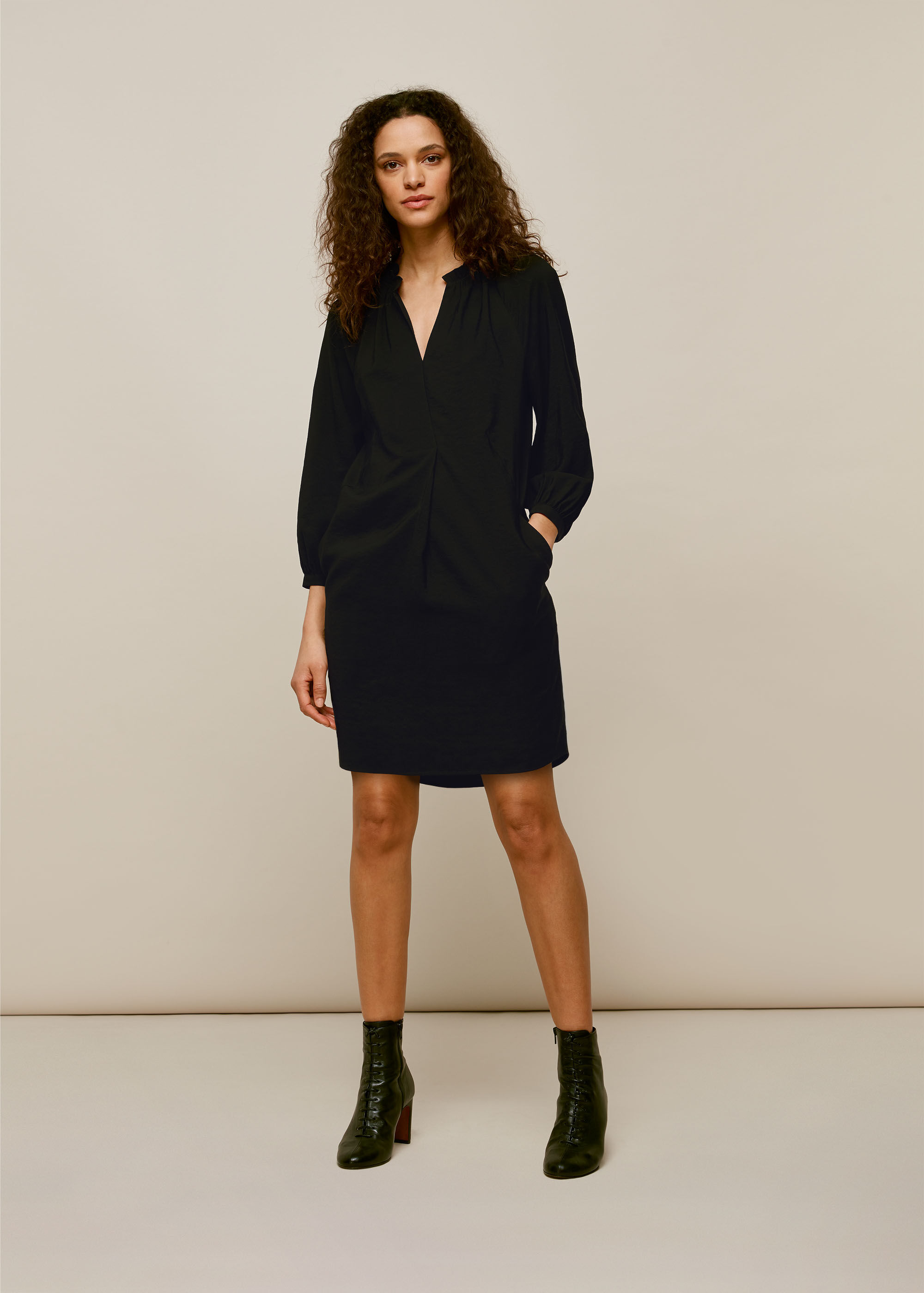 Black Enora Dress WHISTLES