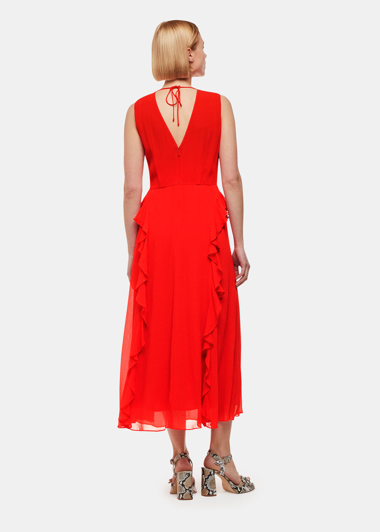 Nellie Frill Detail Midi Dress