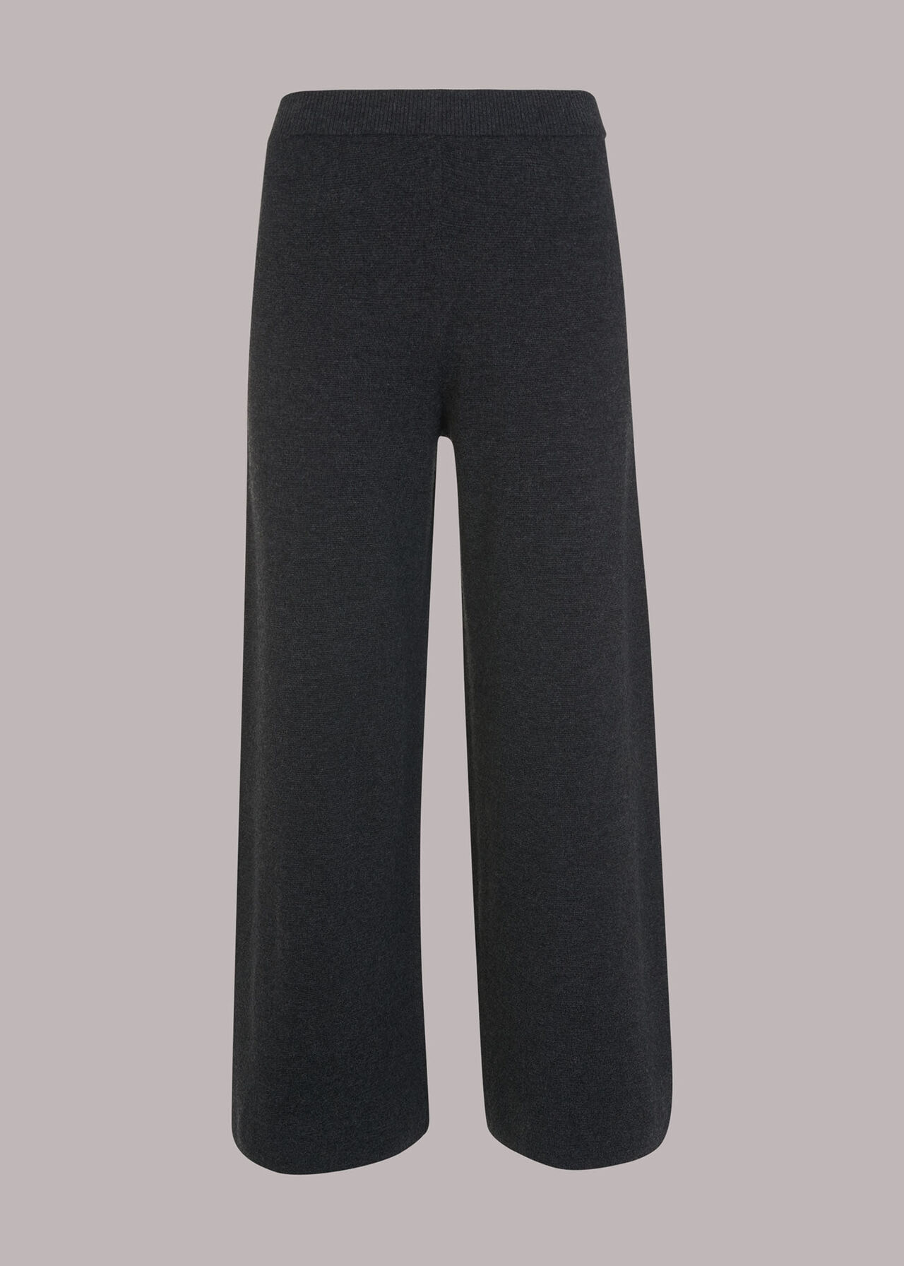 Knitted Wide Leg Marl Trouser