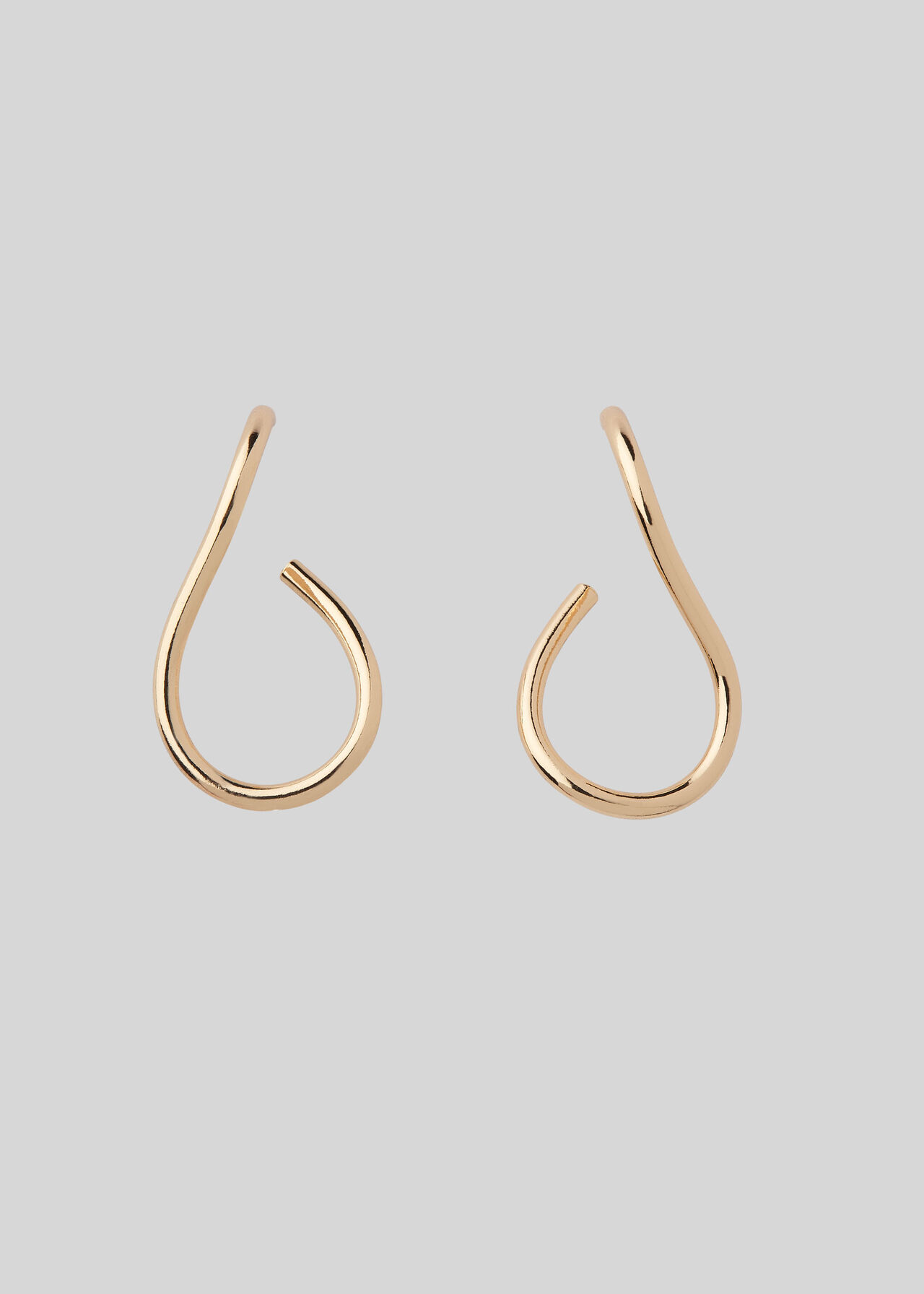 Abstract Drop Earring Gold/Multi