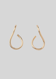 Abstract Drop Earring Gold/Multi