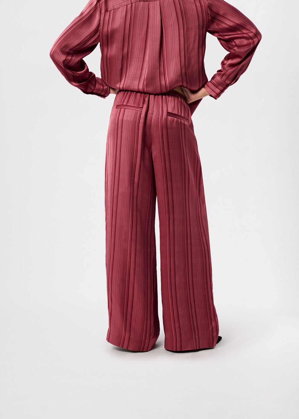 Stripe Satin Trouser