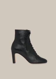 Dahlia Lace Up Boot Black