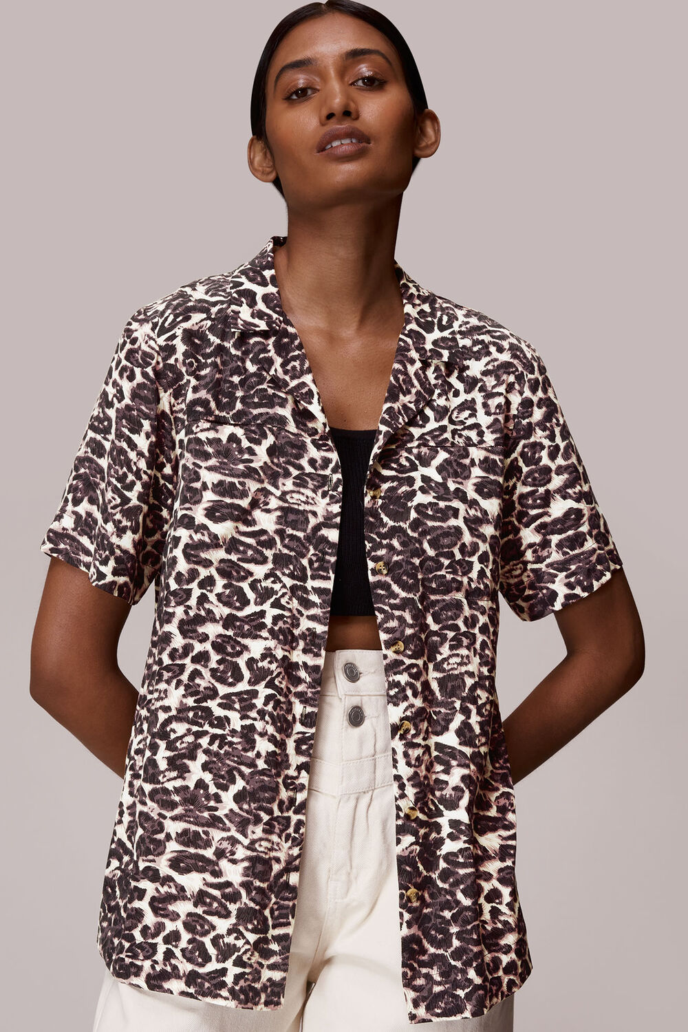 Clouded Leopard Print Shirt