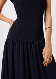 Knitted 2in1 Bubble Hem Dress