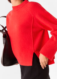 Wool Mix Side Split Knit