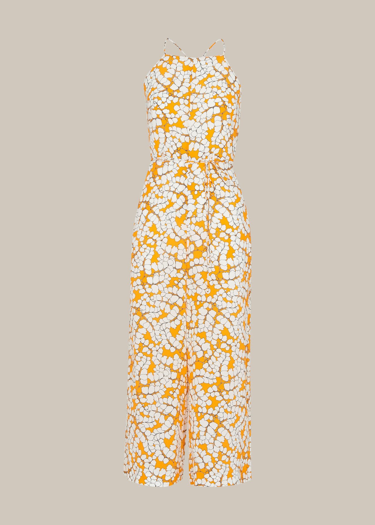 Spring Blossom Silk Jumpsuit