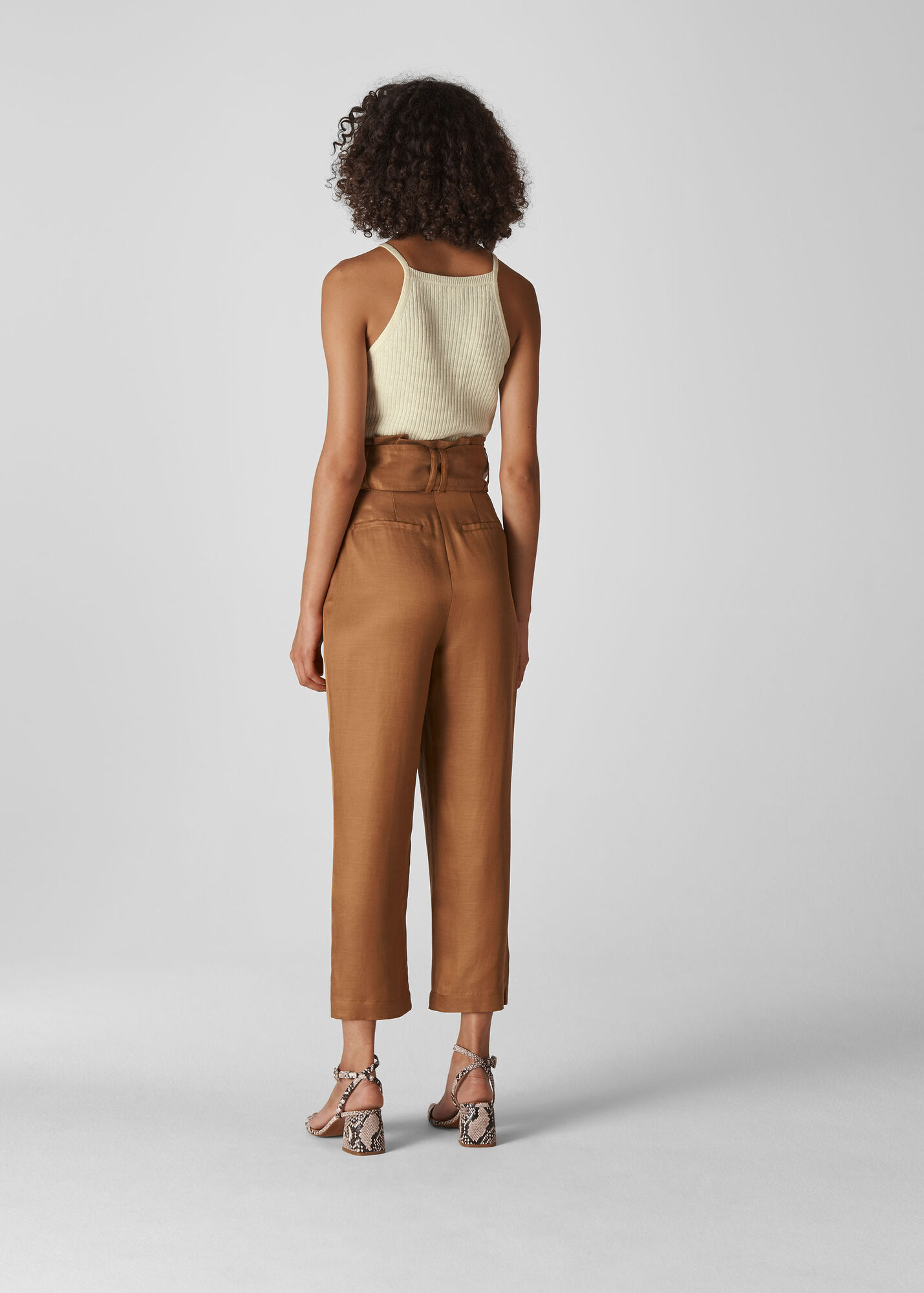 Ivory Rib Knitted Vest WHISTLES