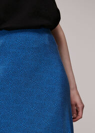 Animal Fleck Print Bias Skirt