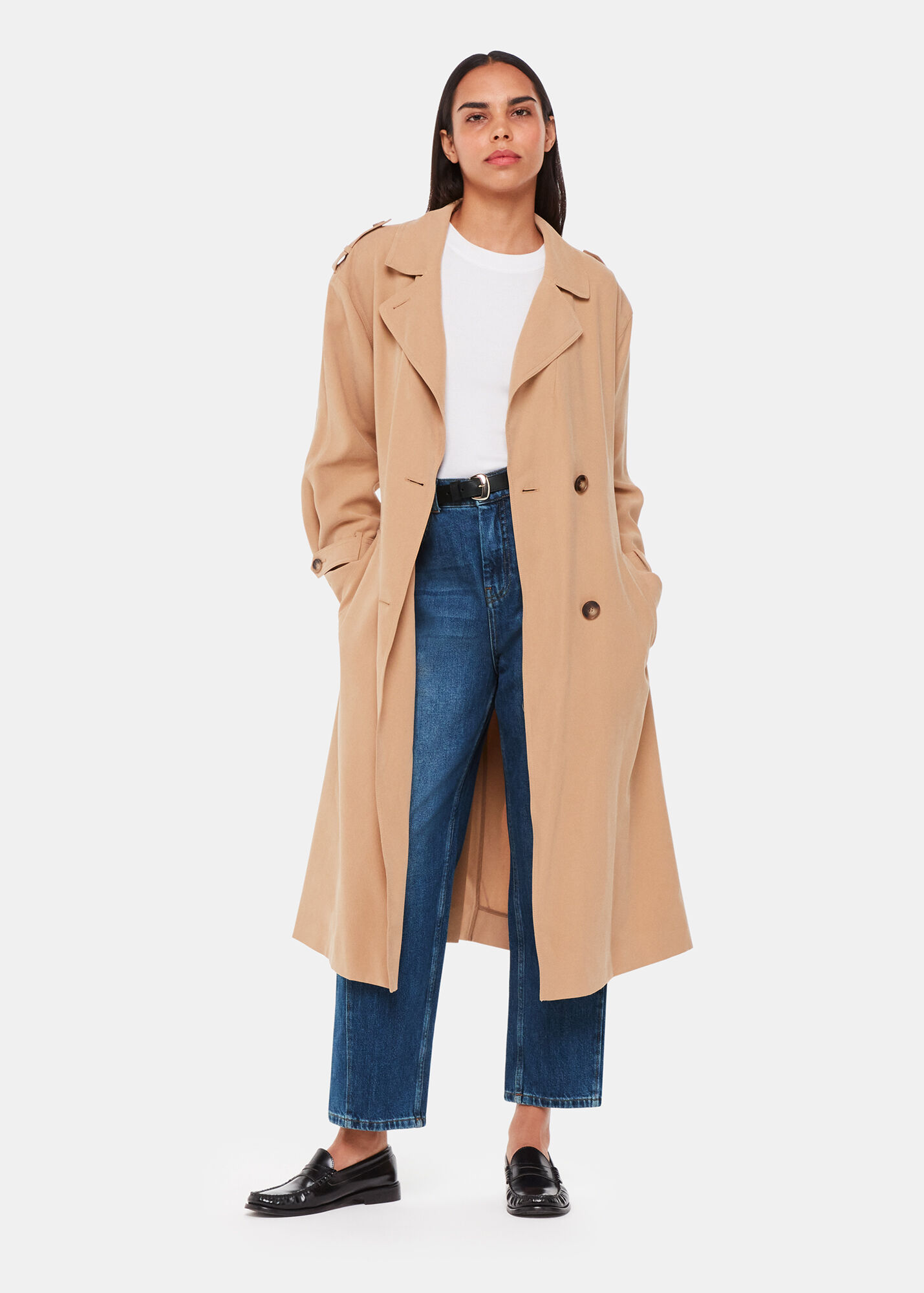 Denim Authentic Barrel Leg Jean WHISTLES