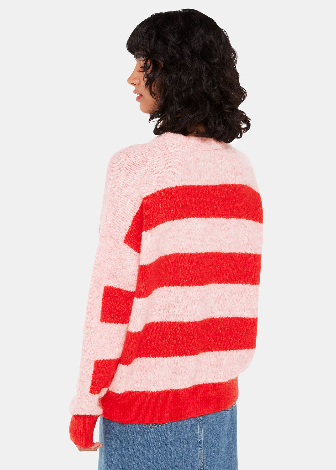 Stripe Mohair Knit
