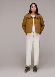 Collar Detail Quilted Jacket