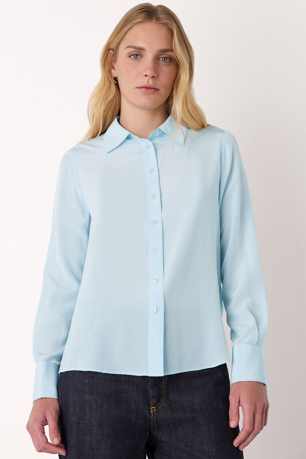Pale Blue Ultimate Silk Shirt