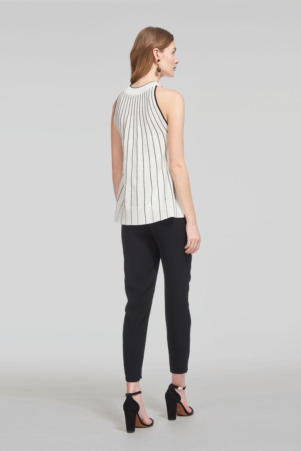 Stripe Trapeze Knit Vest