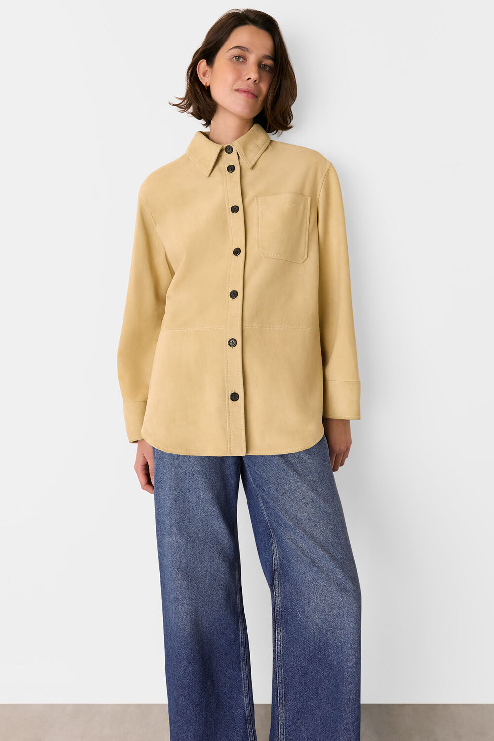 Sam Suede Leather Overshirt