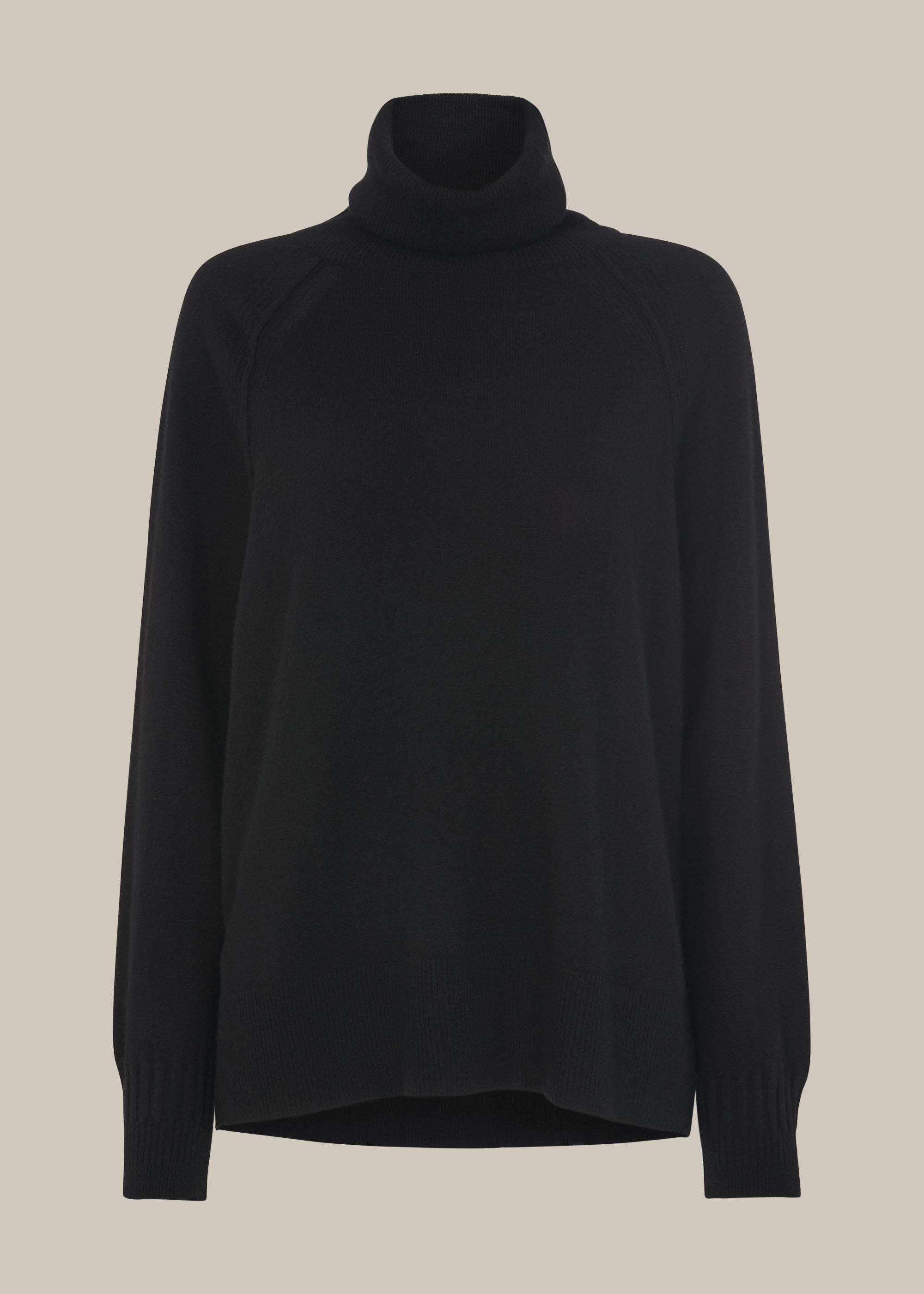 Black cashmere turtleneck tunic online