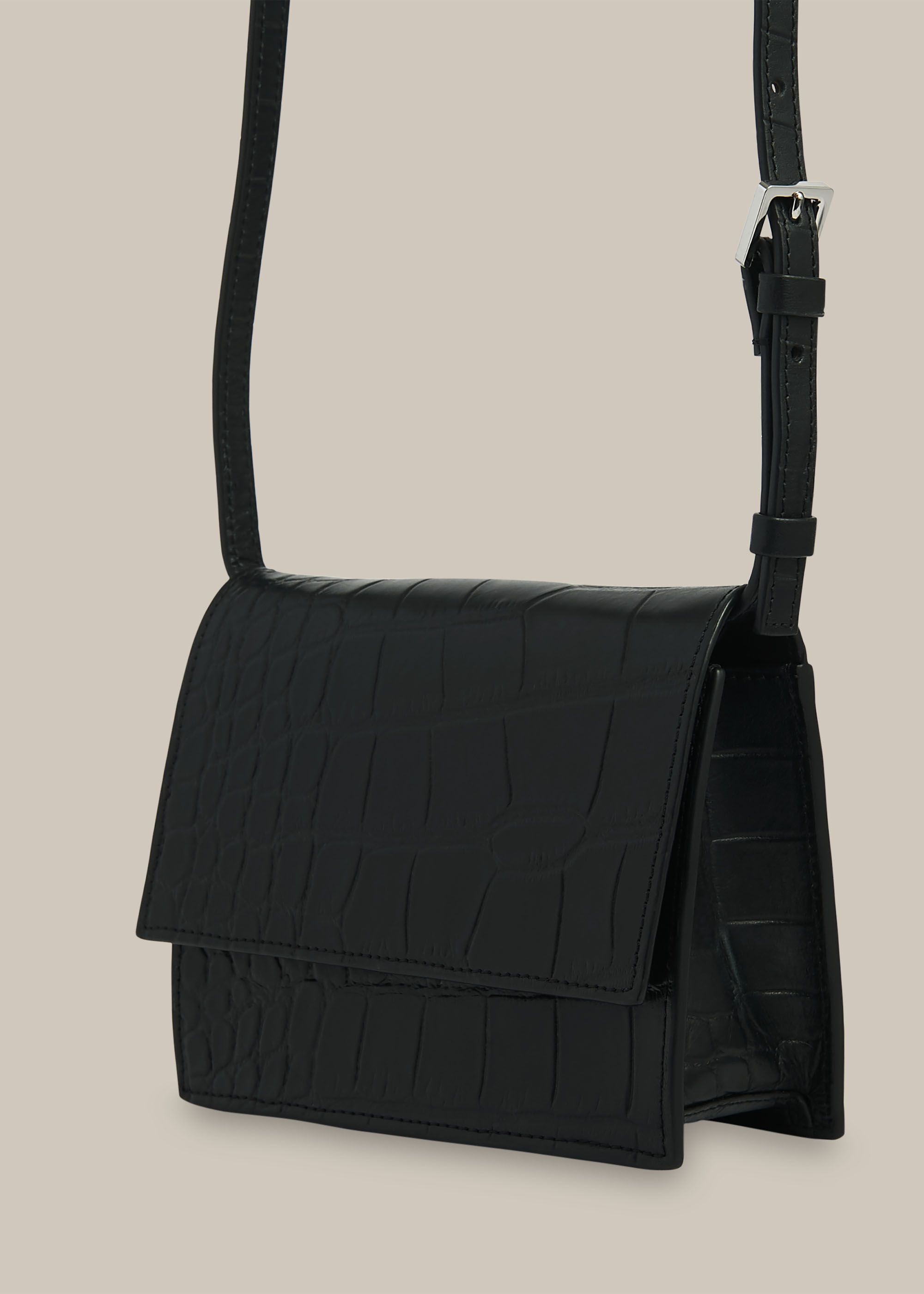 Suri Mini Croc Crossbody