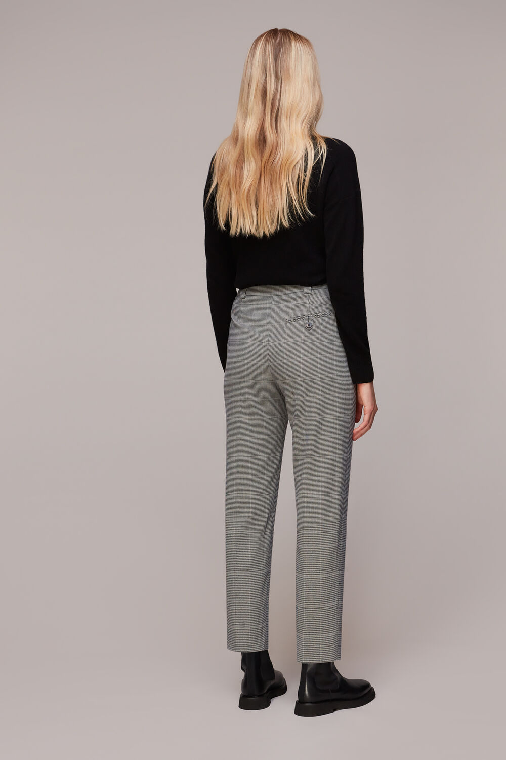 Lucie Check Cigarette Trouser