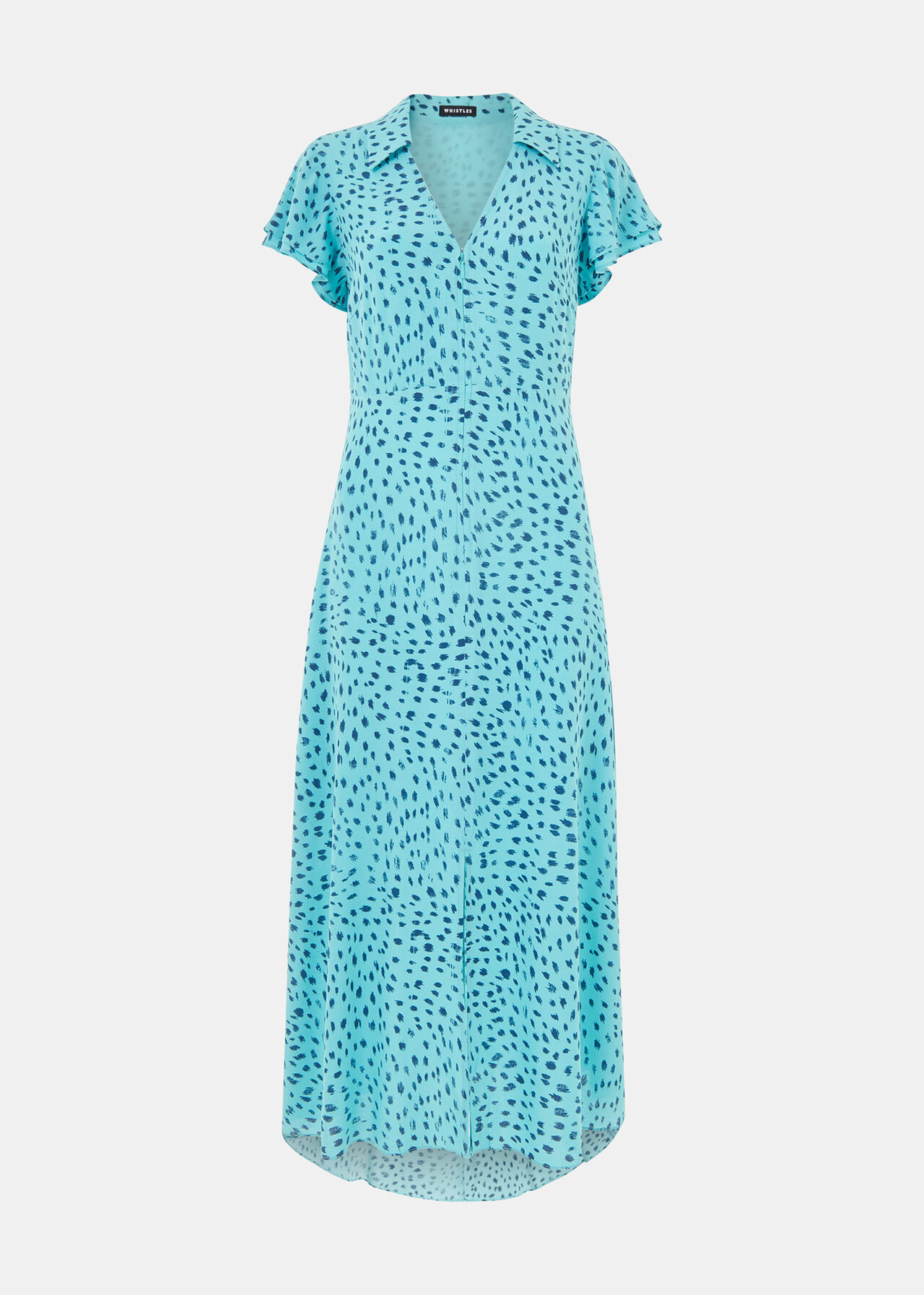 Nina Speckled Spot Midi Dress