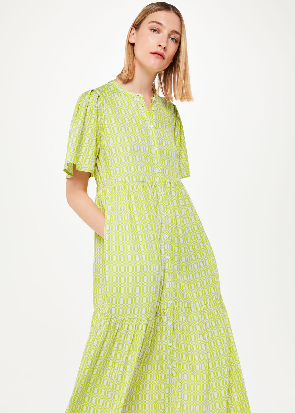 Link Check Trapeze Dress