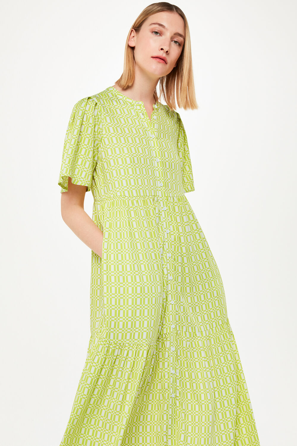 Link Check Trapeze Dress