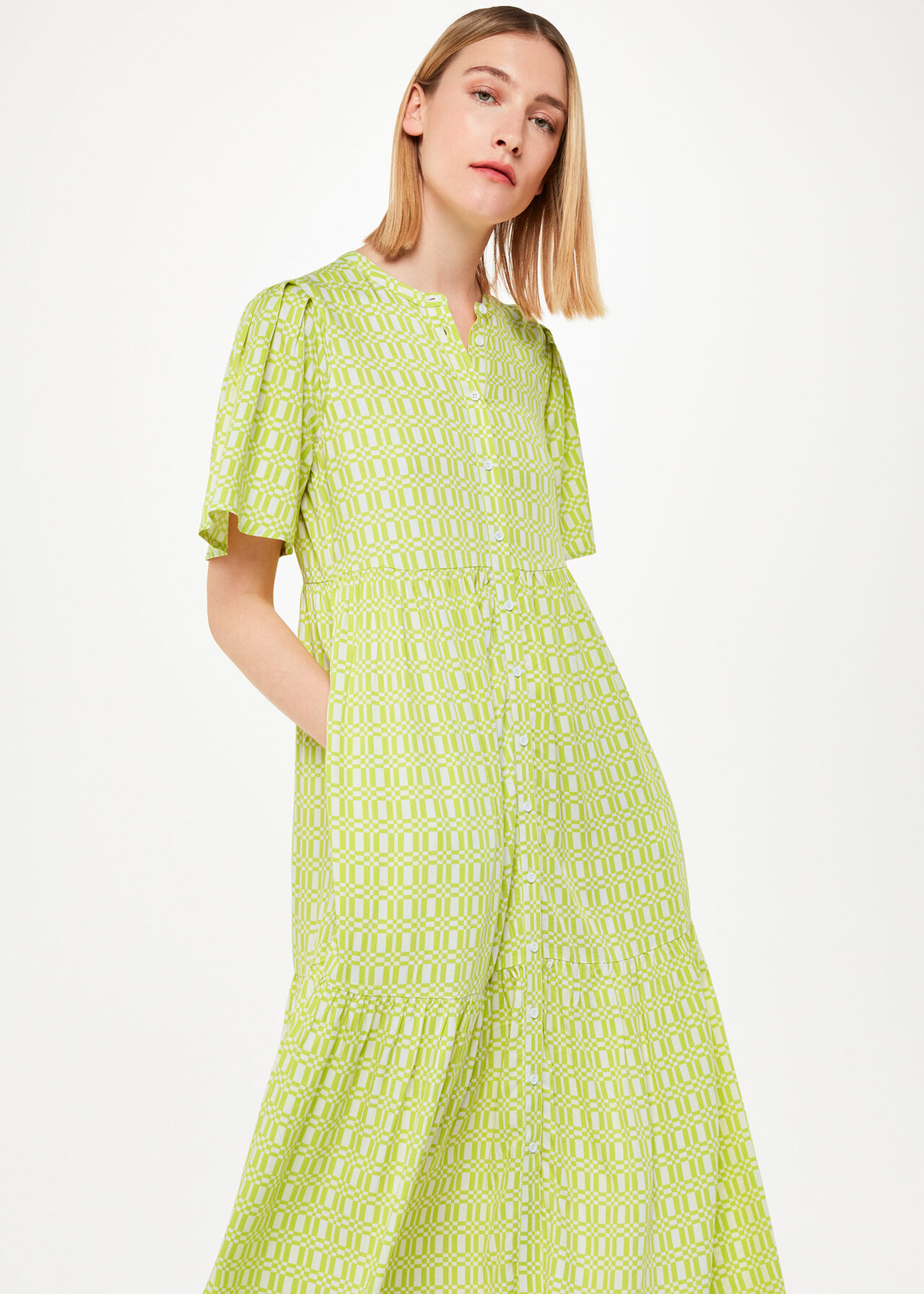 Link Check Trapeze Dress