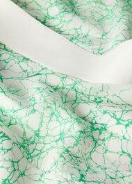 Printed Buckle Midi Dress