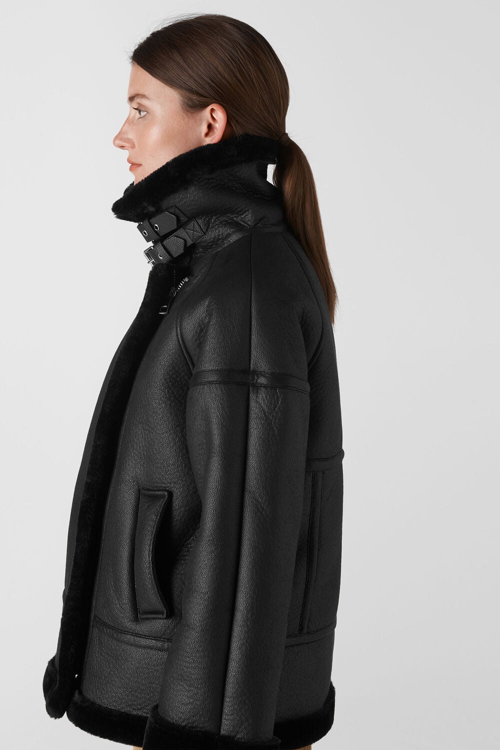 Faux Fur Biker