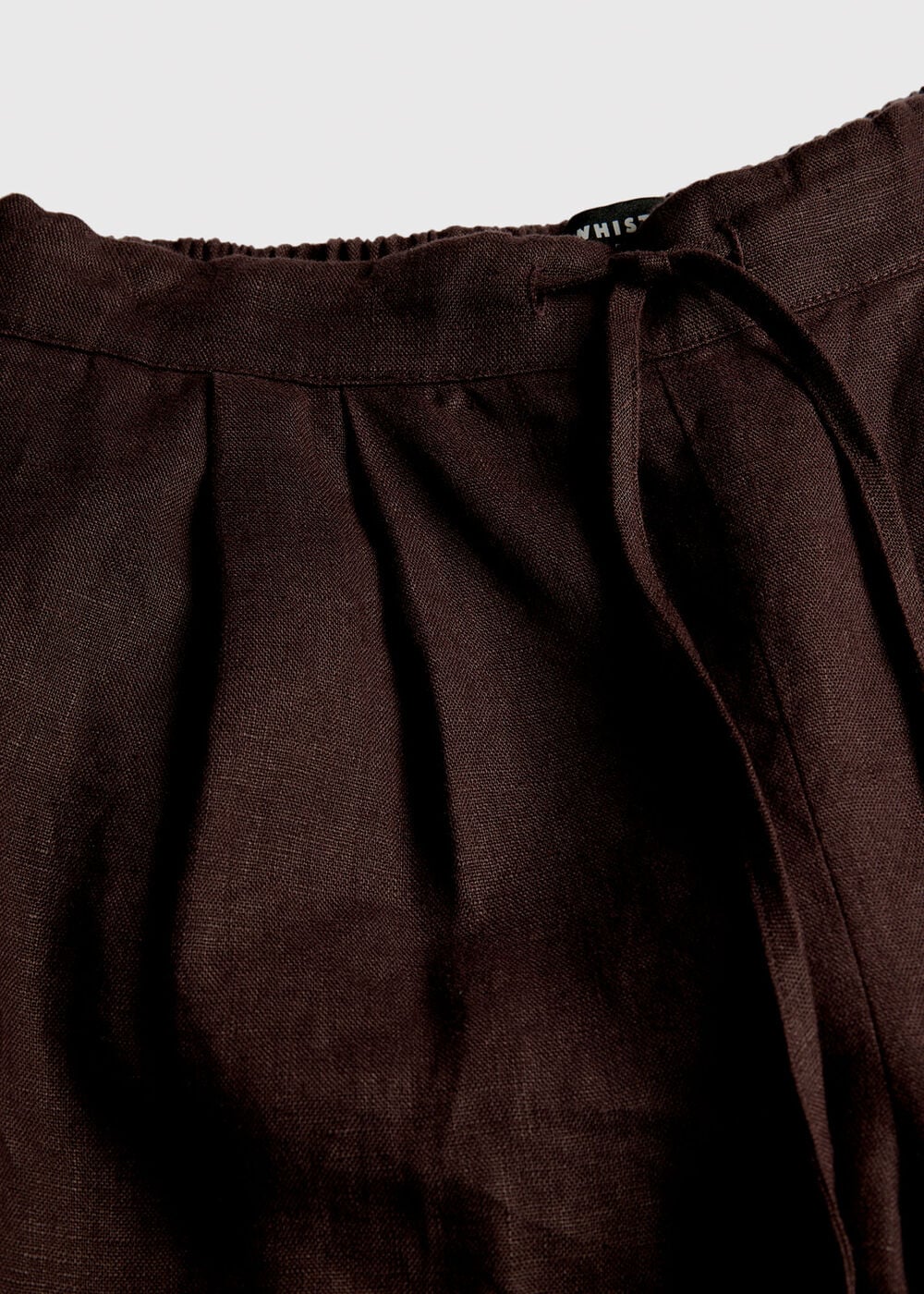 Petite Wide Leg Linen Trouser