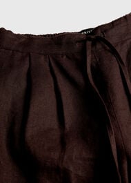 Petite Wide Leg Linen Trouser