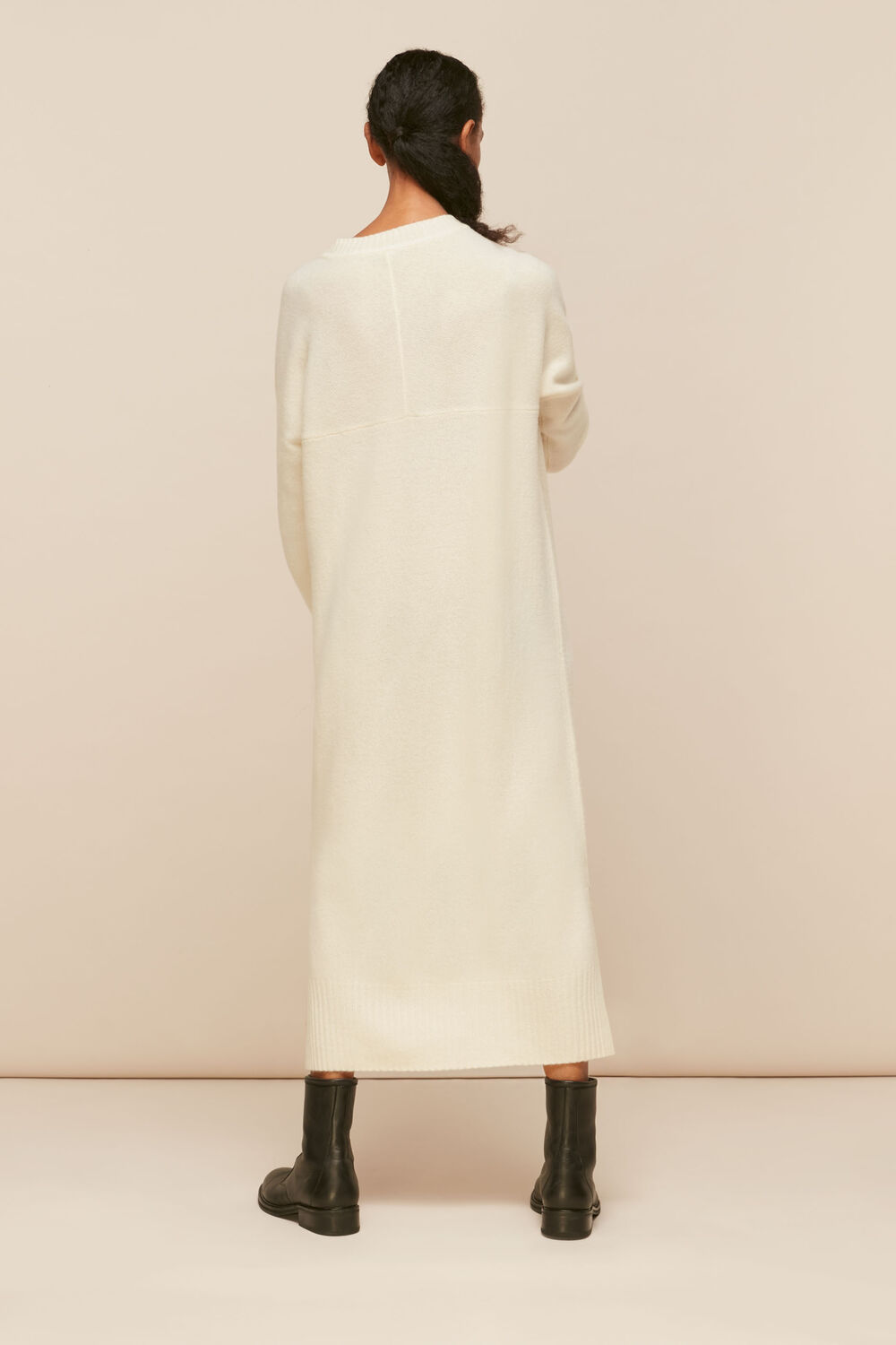 V Neck Knitted Dress
