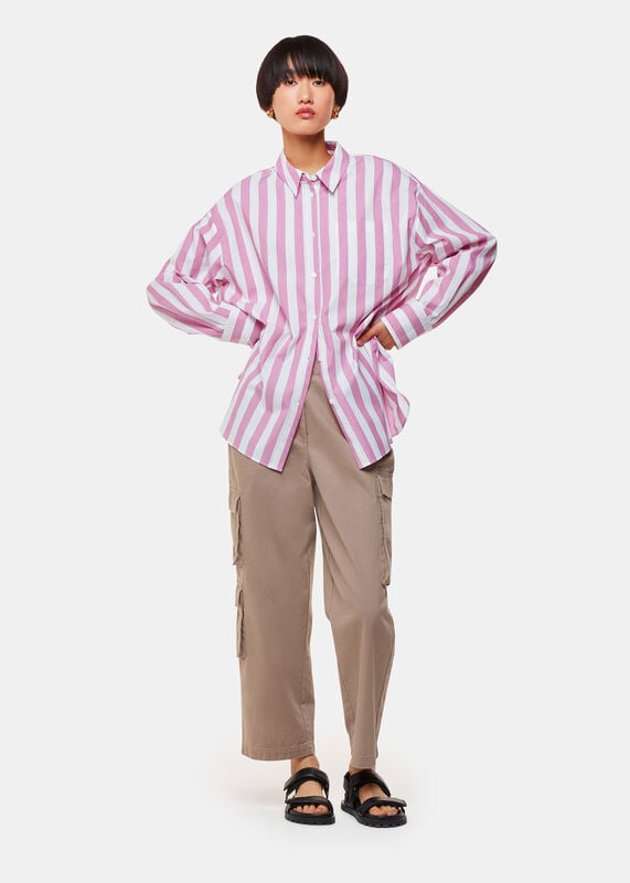 Taupe Phoebe Casual Utility Trouser