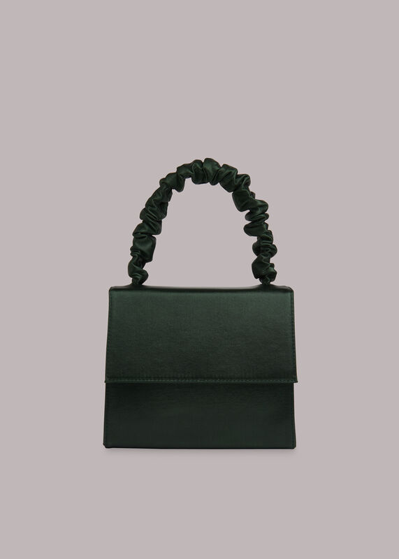 Payton Satin Top Handle Bag