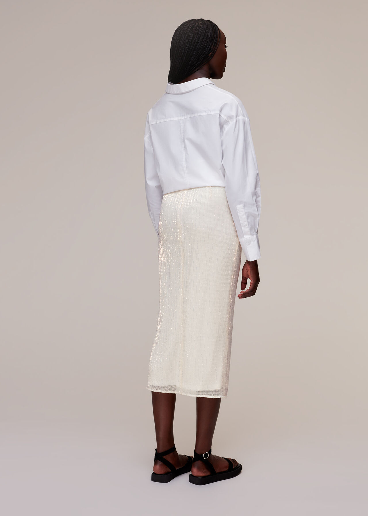 Sadie Sequin Column Skirt